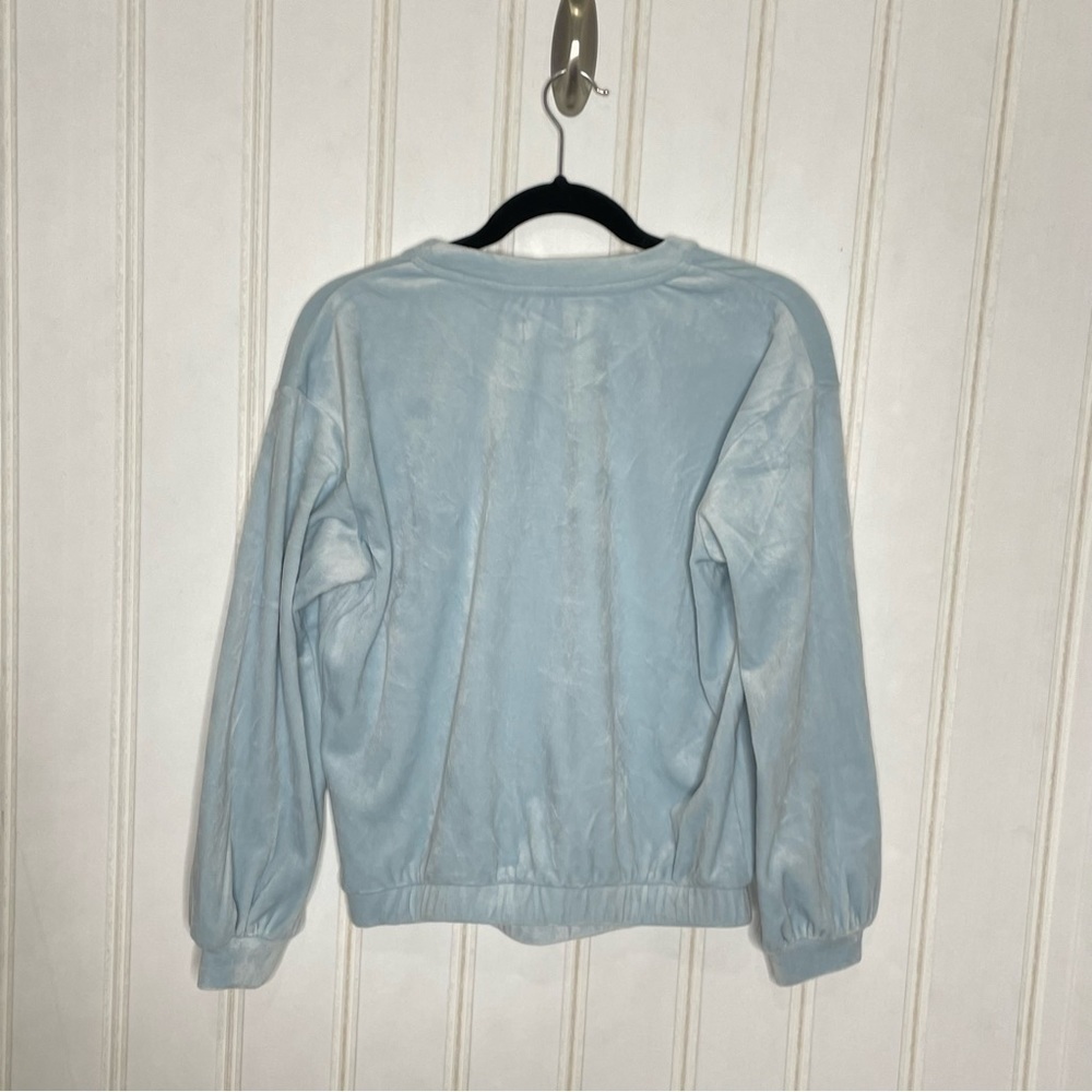 UGG Shanara Stretch Velour Top in Pool Blue XS 575 - Picture 5 of 10